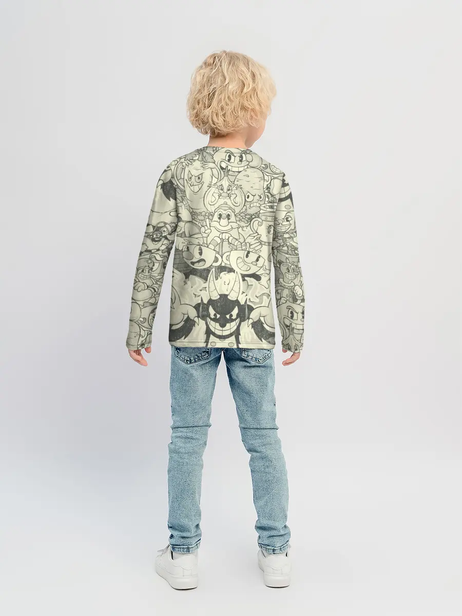 Детский лонгслив / Cuphead and Devil