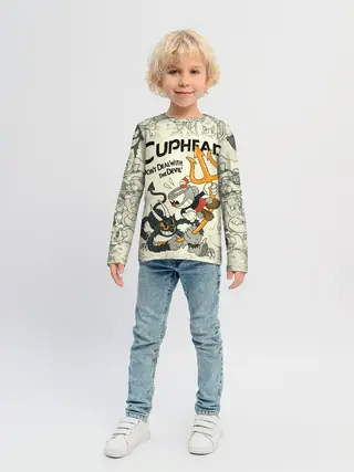 Детский лонгслив / Cuphead and Devil