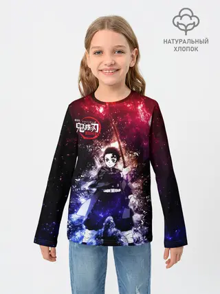 Детский лонгслив / Танджиро Камадо Kimetsu no Yaiba