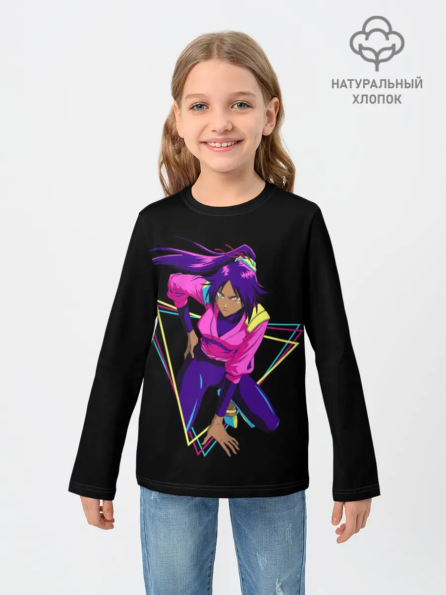 Детский лонгслив / BLEACH - Йоруичи Шихоин