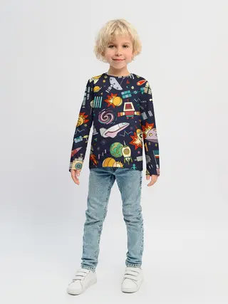 Детский лонгслив / Космос