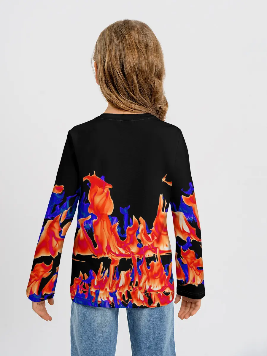 Детский лонгслив / Огненный Дракон