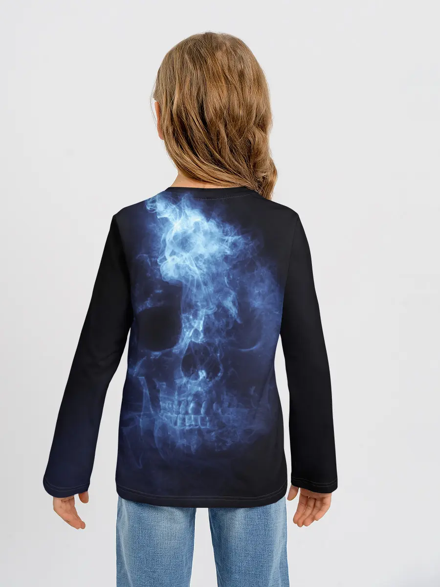 Детский лонгслив / Призрачный череп