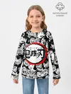 Детский лонгслив / DEMON SLAYER / ЛИЦА / УЗОР