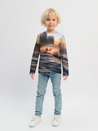 Детский лонгслив / Лисенок в бутылке