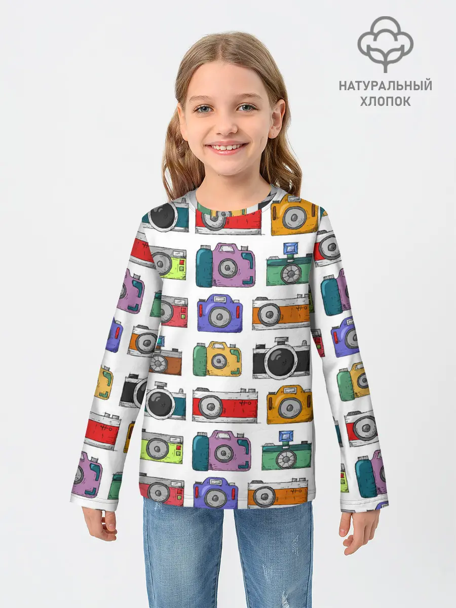 Детский лонгслив / Фотоаппараты