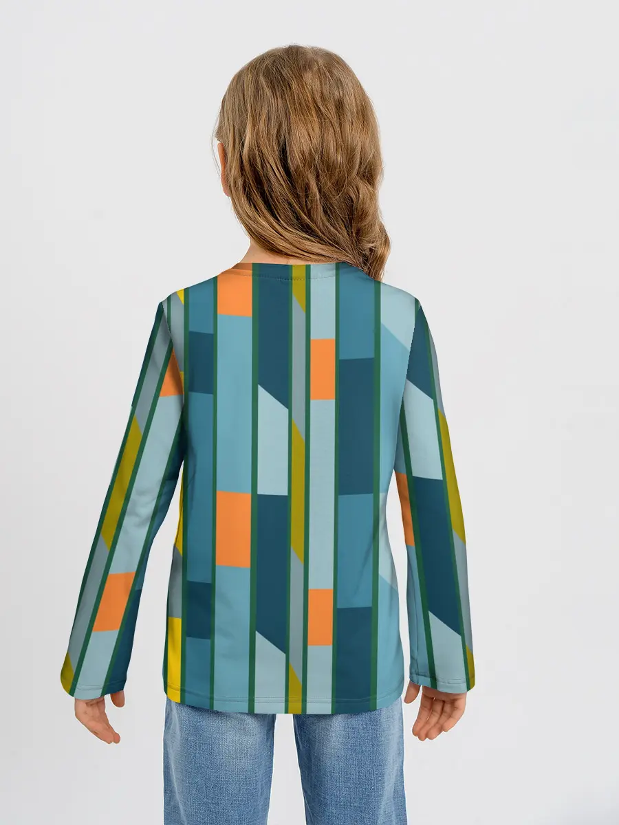 Детский лонгслив / Абстракция в стиле модерн