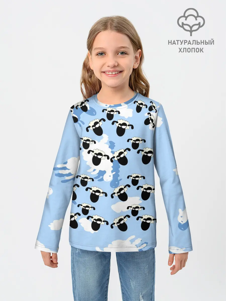 Детский лонгслив / Животные