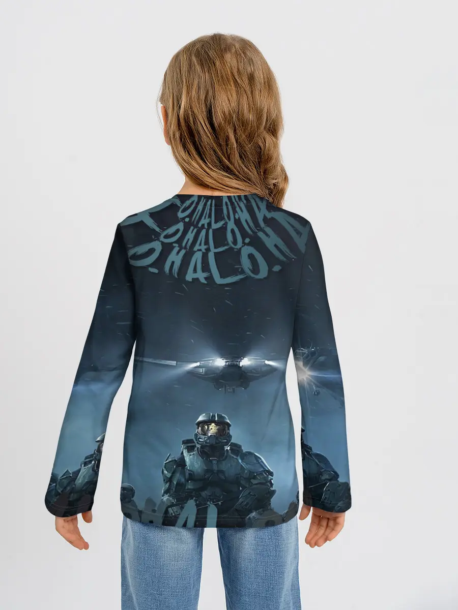 Детский лонгслив / Halo calligraphy