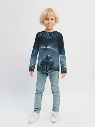 Детский лонгслив / Halo calligraphy