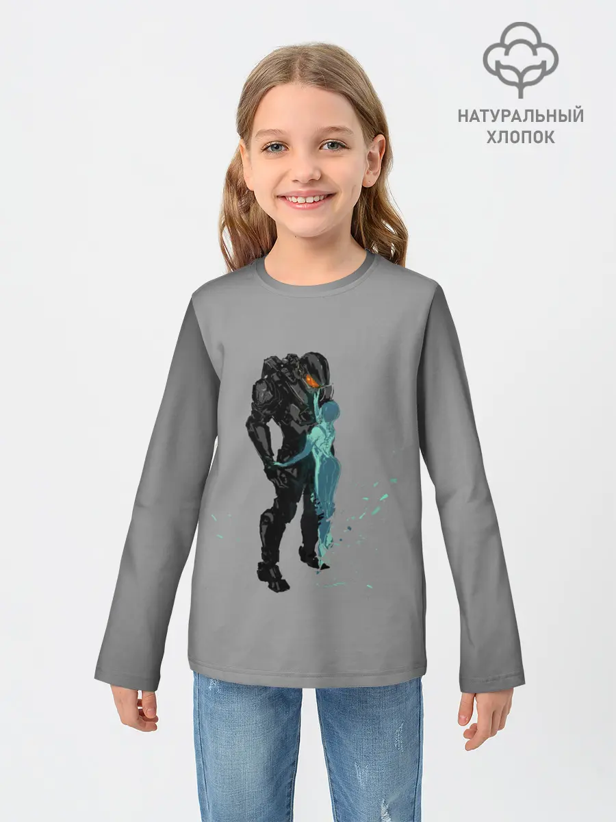 Детский лонгслив / Кибер любовь