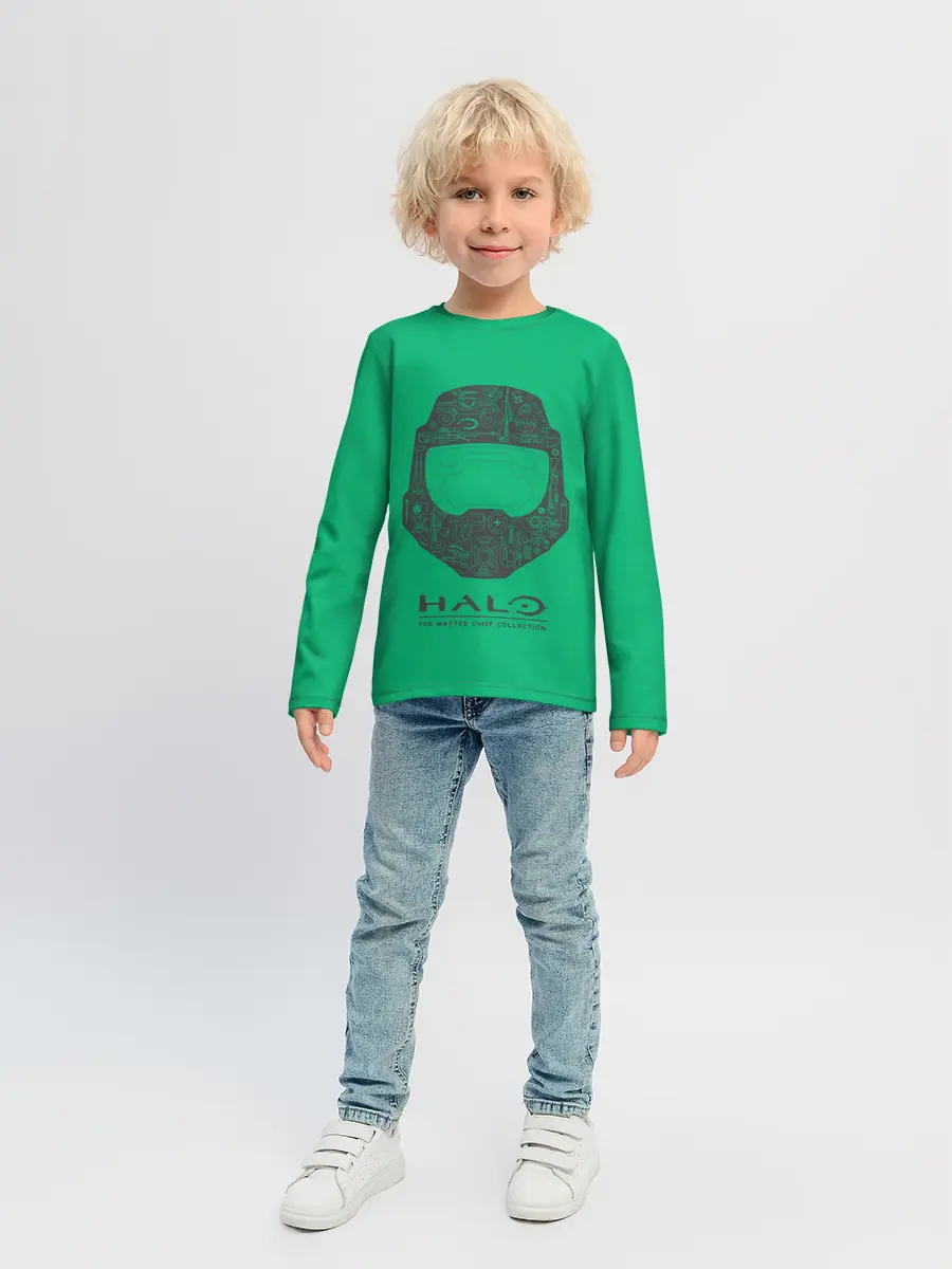 Детский лонгслив / Хэйло грин