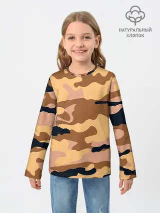 Детский лонгслив / Камуфляж
