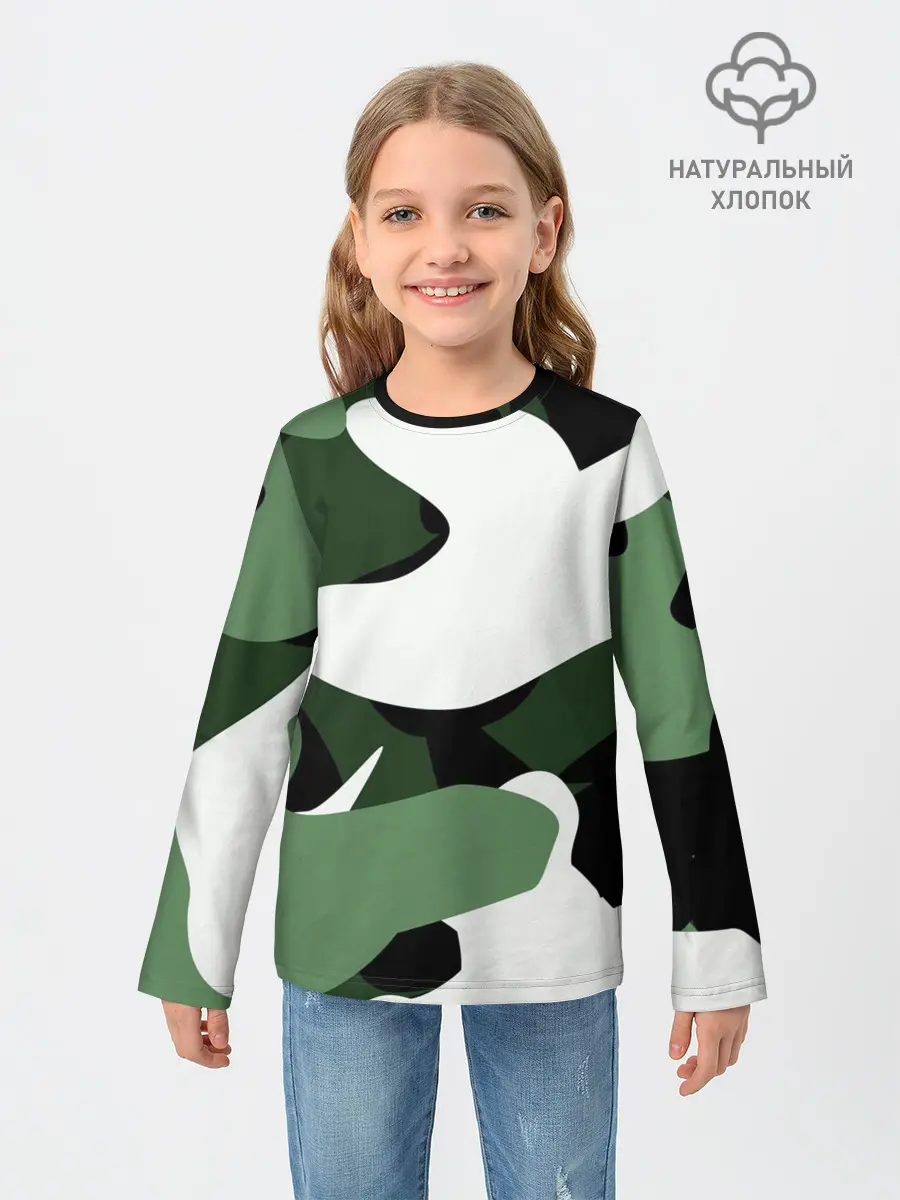 Детский лонгслив / Камуфляж