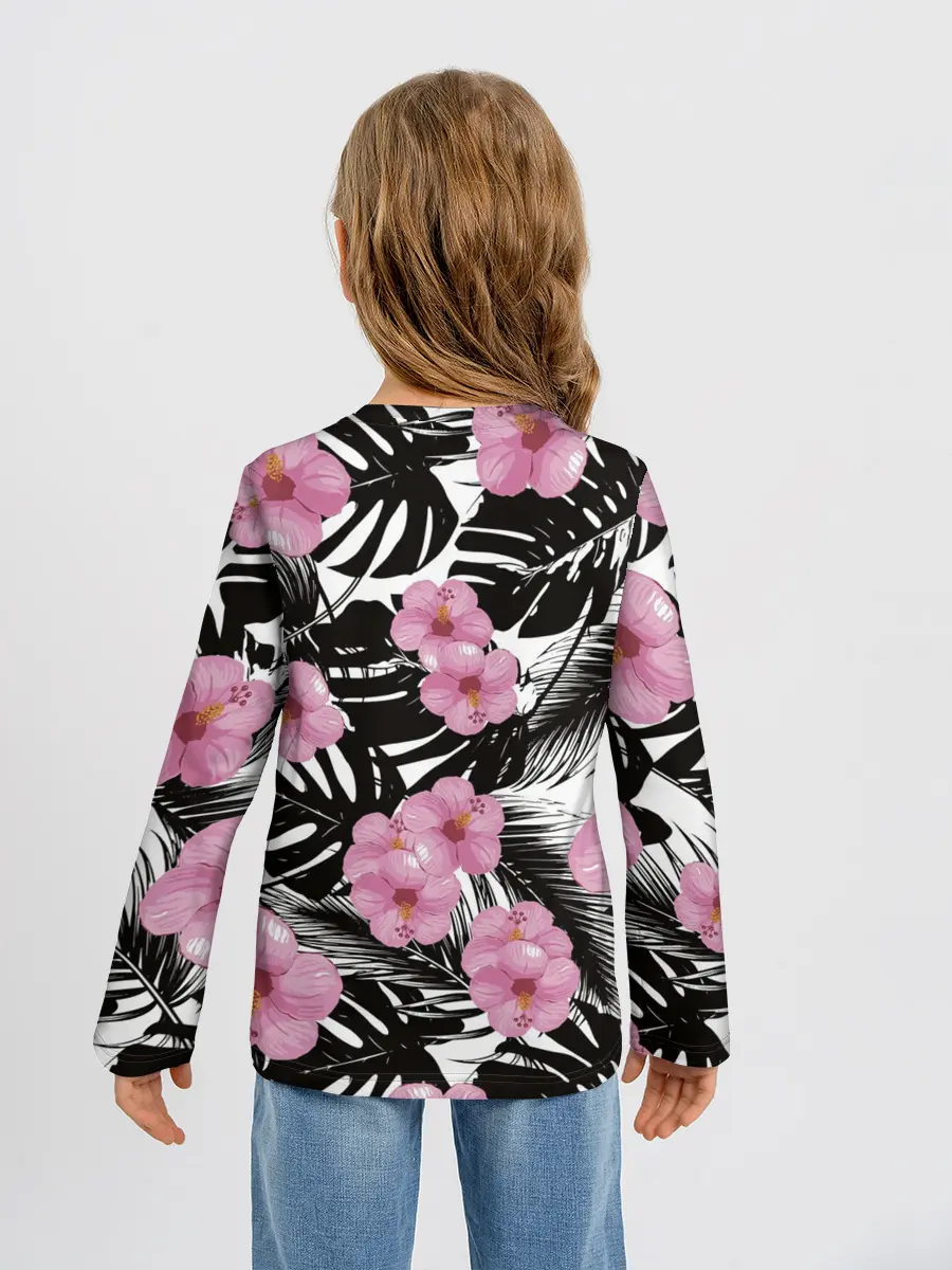 Детский лонгслив / Тропический Стиль