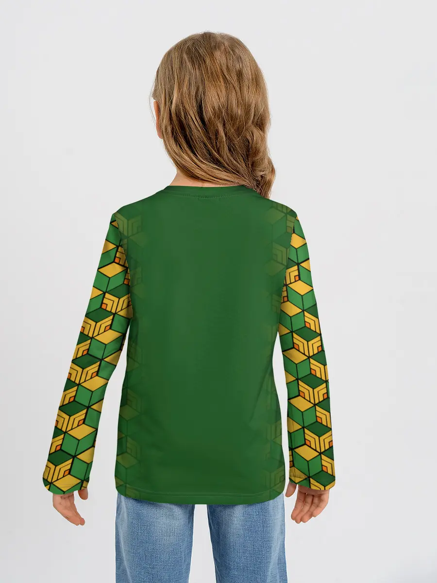 Детский лонгслив / Гию Томиока Kimetsu no Yaiba