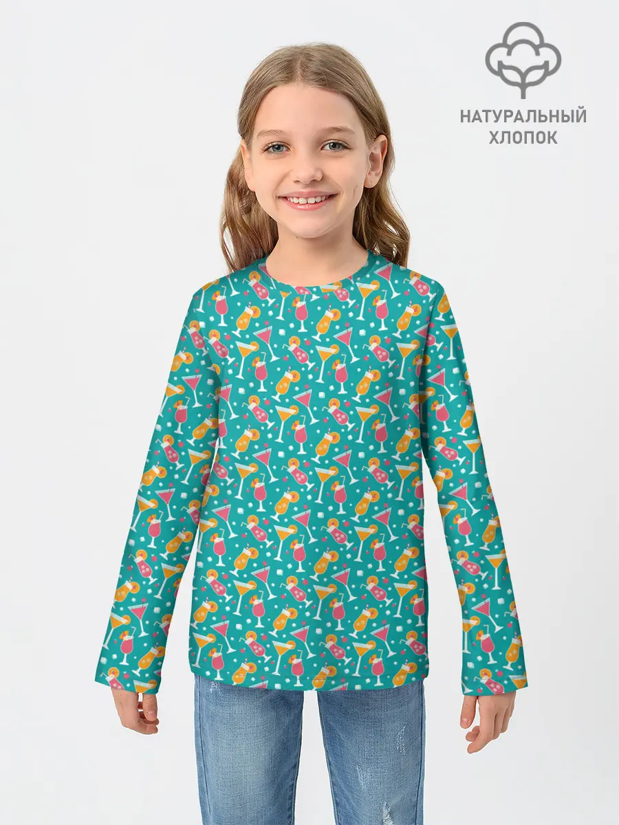 Детский лонгслив / Летняя текстура