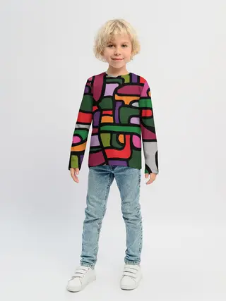 Детский лонгслив / Ретро