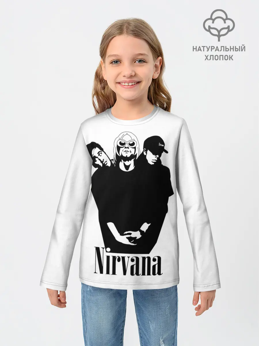 Детский лонгслив / Nirvana Группа
