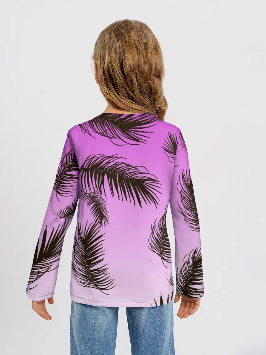 Детский лонгслив / Тропический Закат