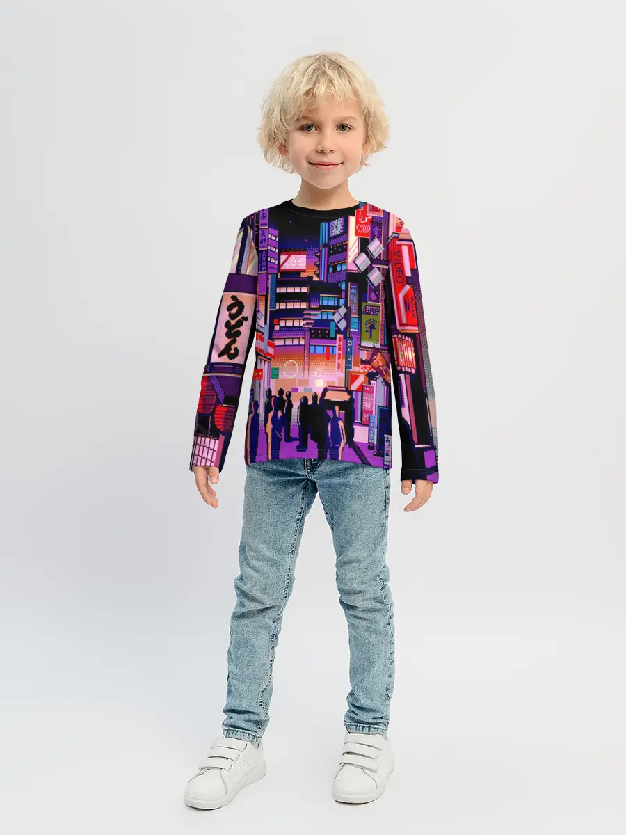 Детский лонгслив / Переулок Токио
