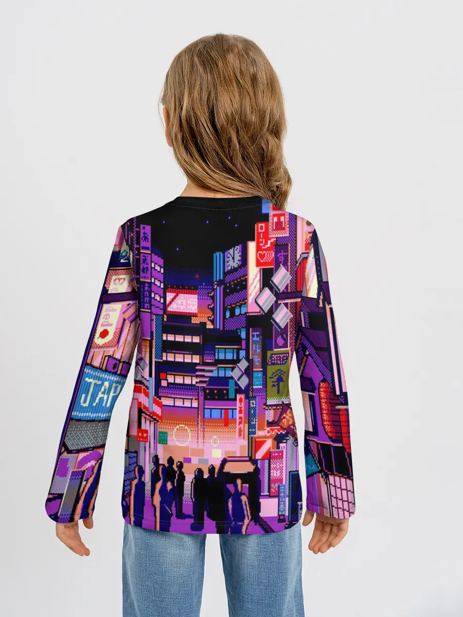 Детский лонгслив / Переулок Токио