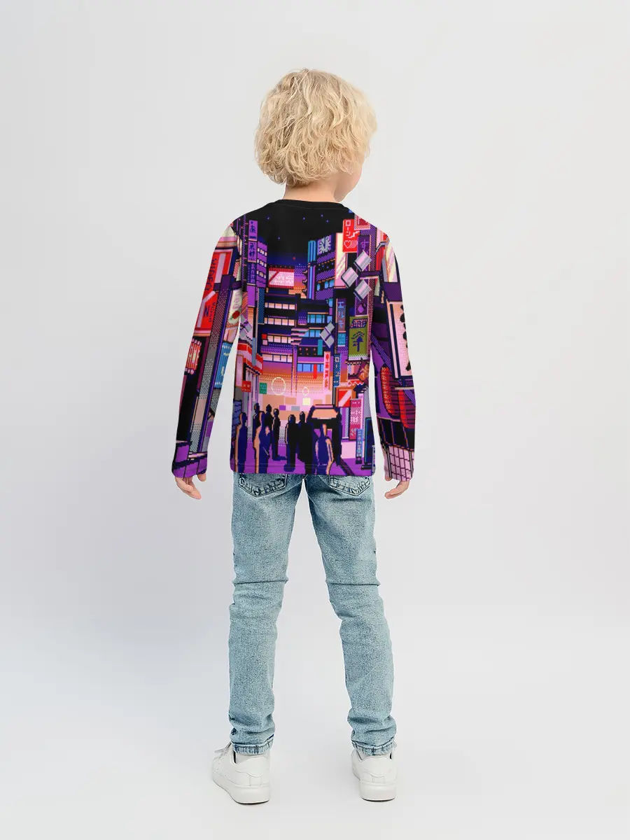 Детский лонгслив / Переулок Токио