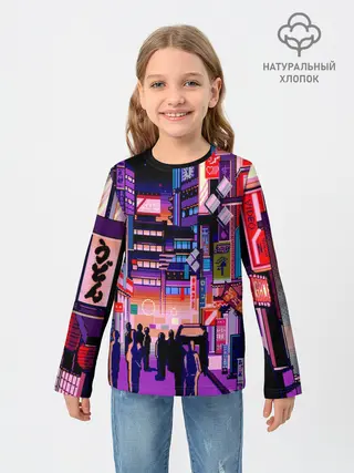 Детский лонгслив / Переулок Токио
