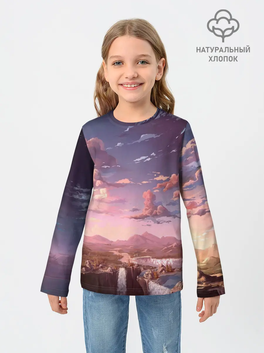Детский лонгслив / Долина
