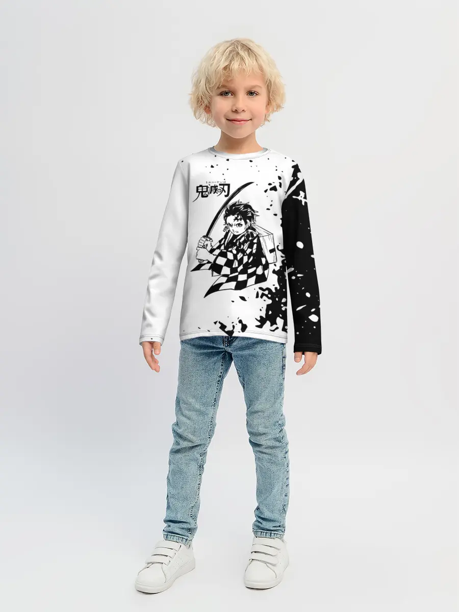 Детский лонгслив / Танджиро | Клинок, рассекающий демонов