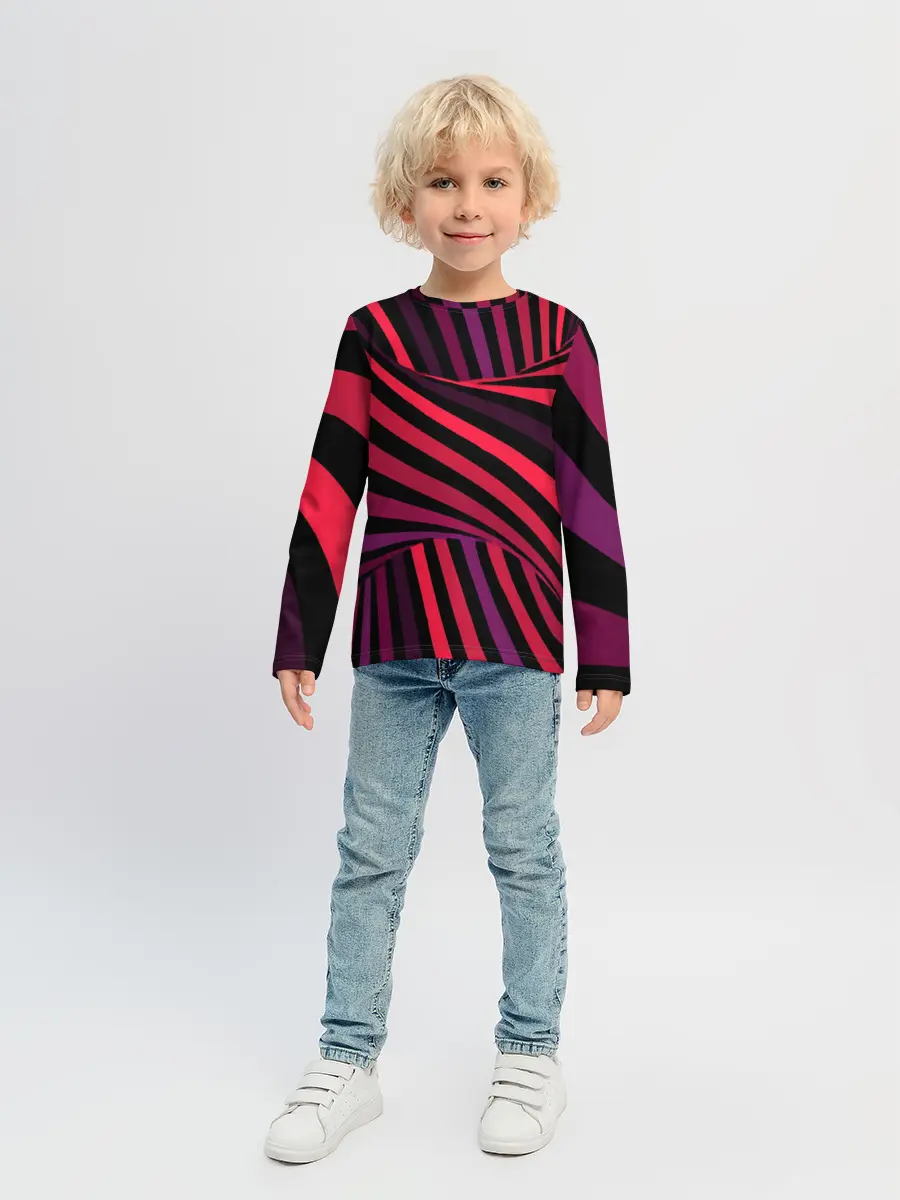 Детский лонгслив / Оптическая иллюзия