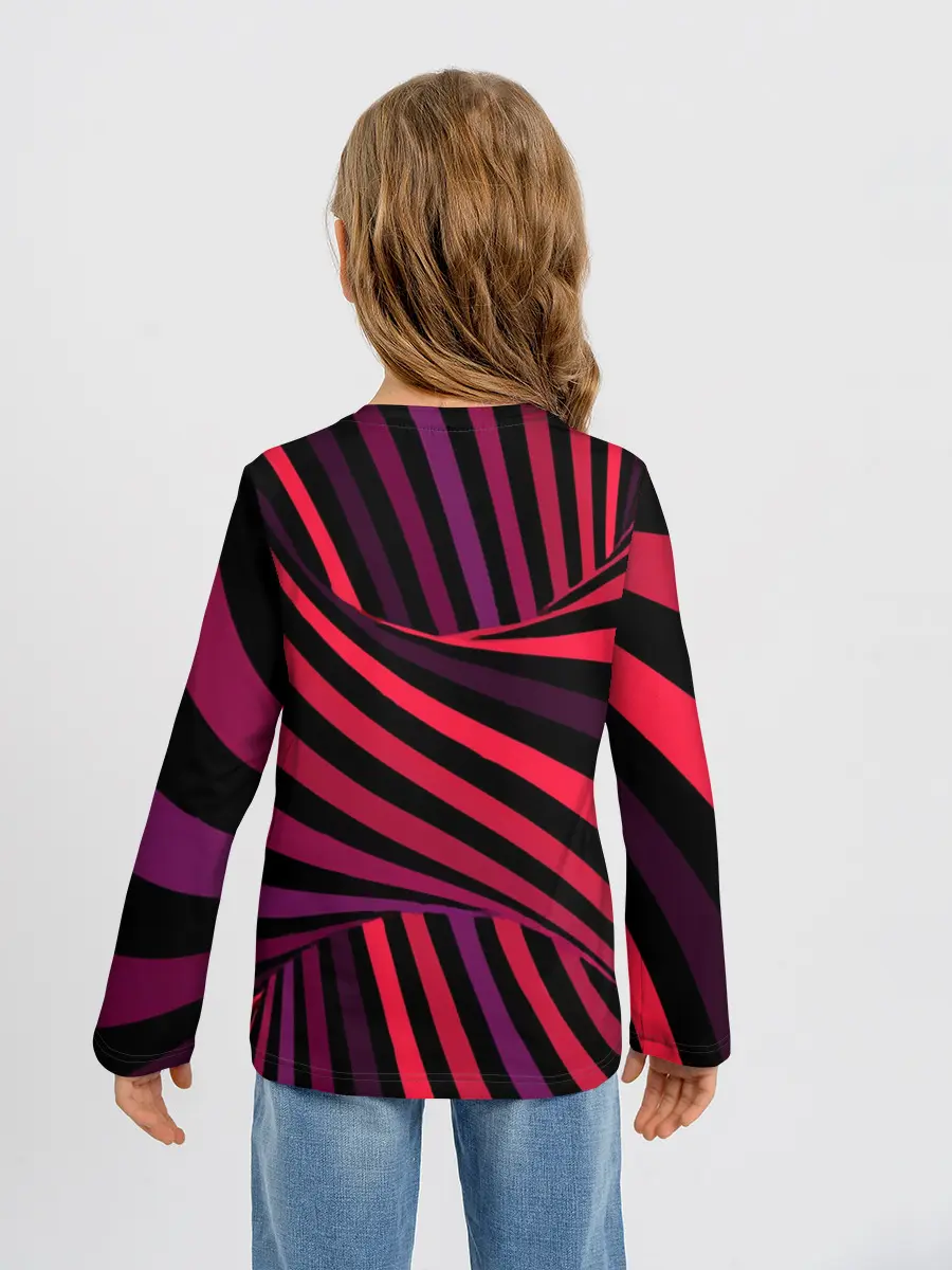 Детский лонгслив / Оптическая иллюзия