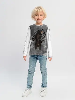 Детский лонгслив / НЕ БУДИ ЛИХО / ВЕЛЕС