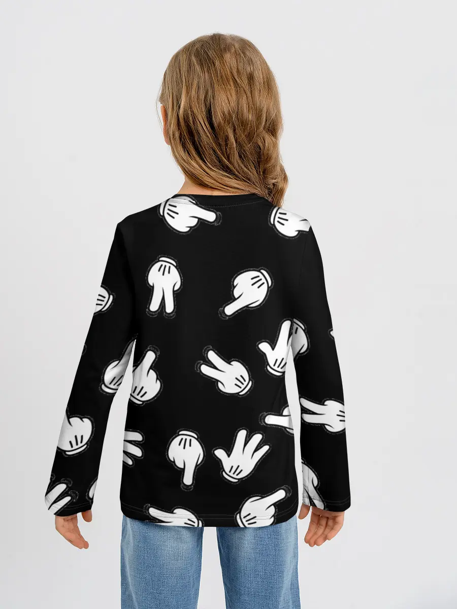 Детский лонгслив / Множество рук