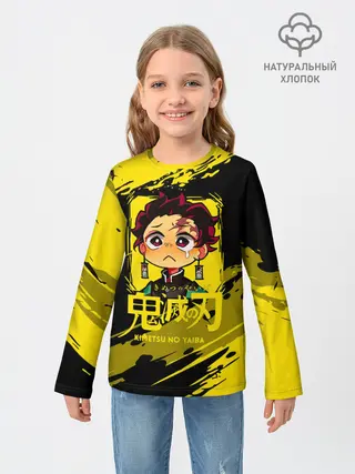 Детский лонгслив / Танджиро Камадо Kimetsu no Yaiba