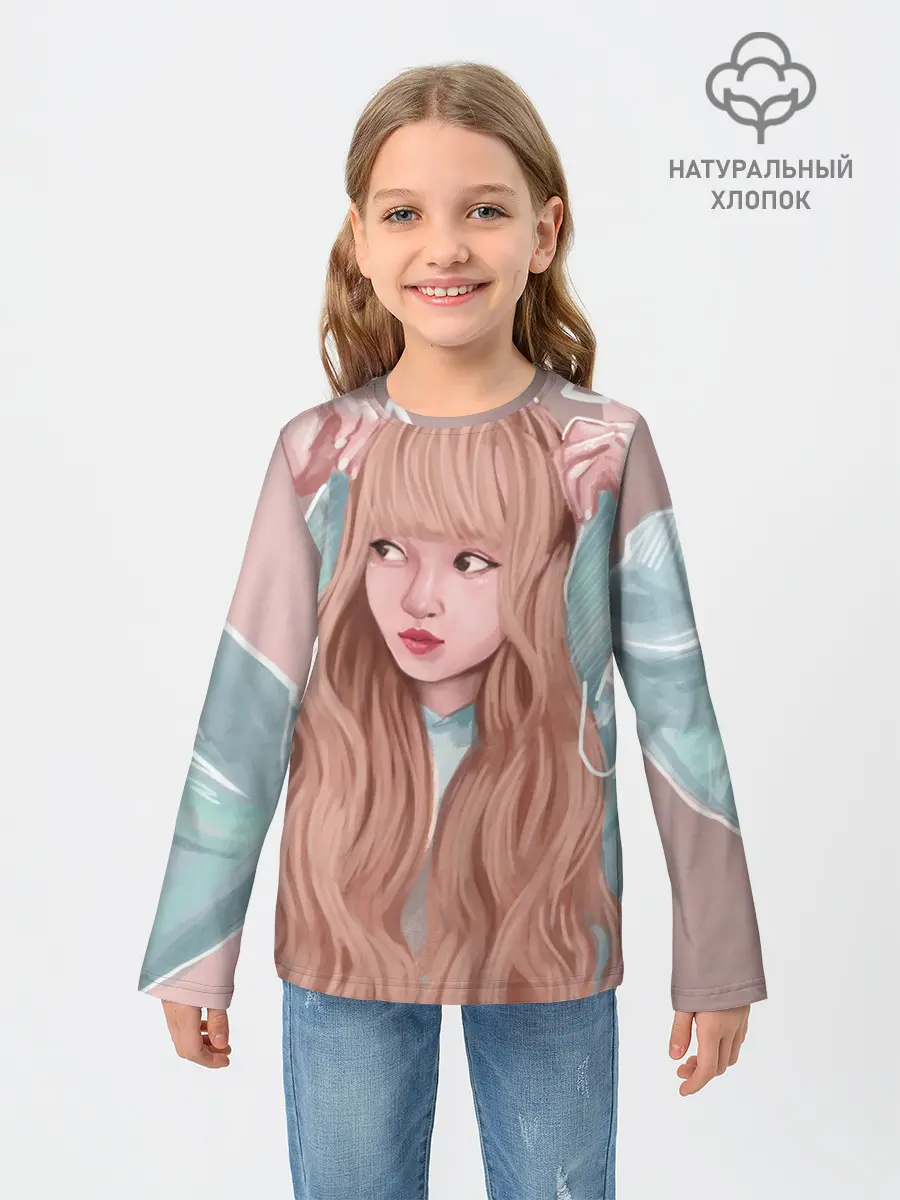 Детский лонгслив / Лиса Манобан