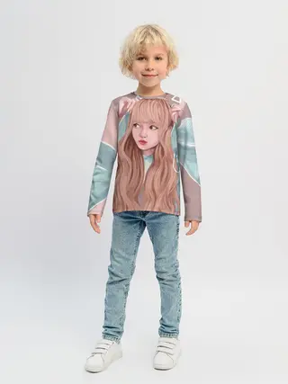 Детский лонгслив / Лиса Манобан