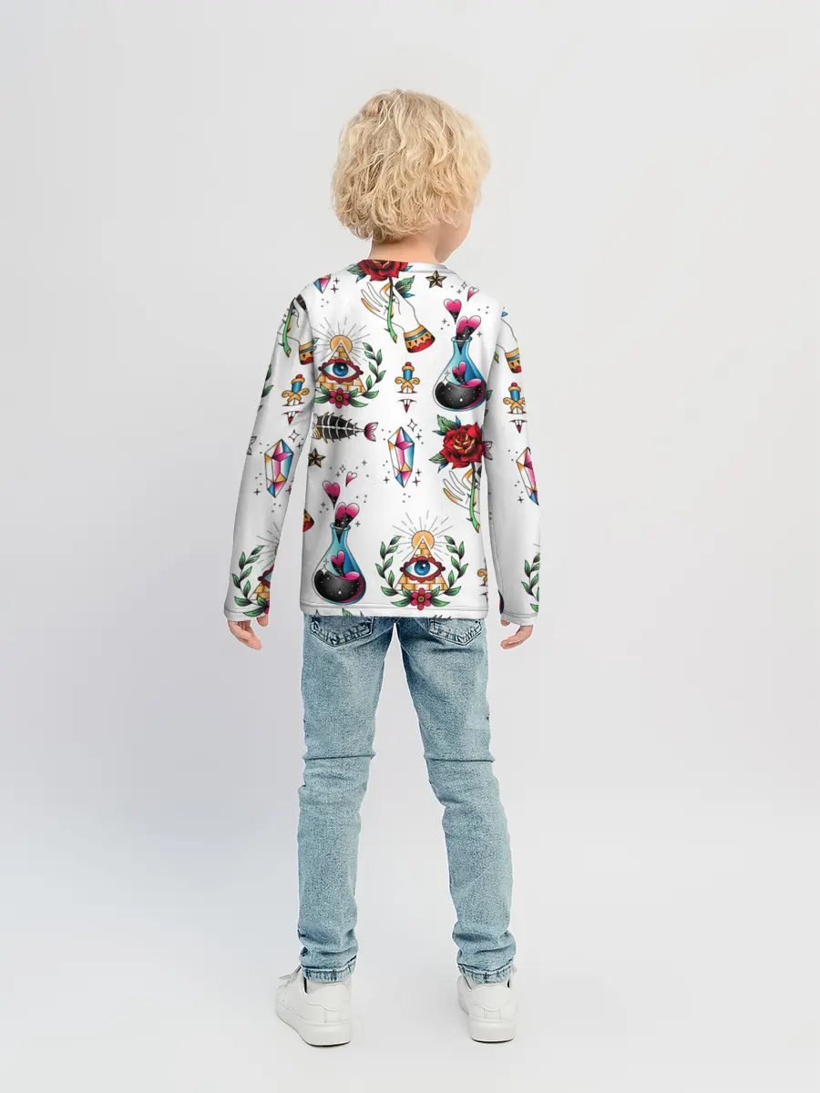 Детский лонгслив / Old school tattoo