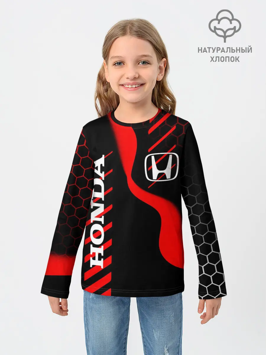 Детский лонгслив / HONDA / ХОНДА / СПОРТ