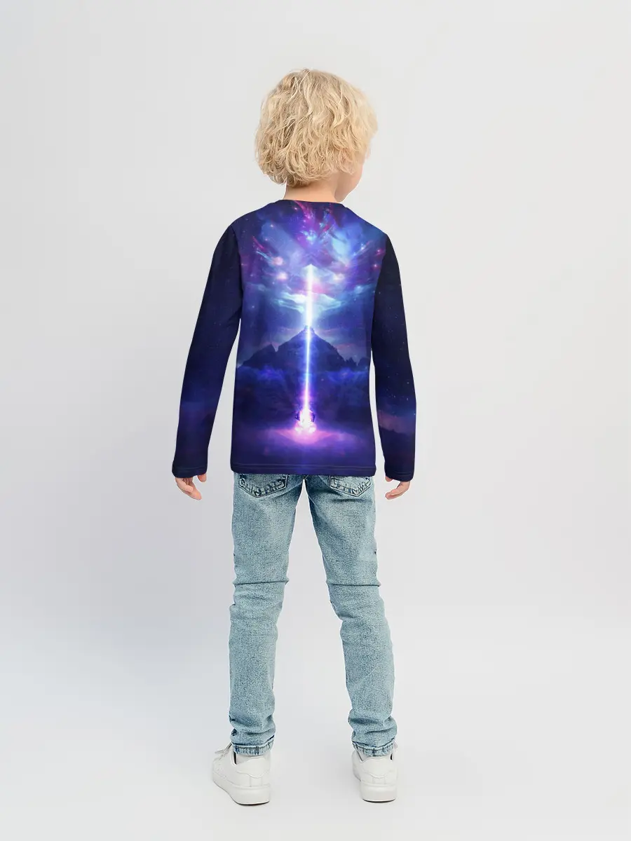Детский лонгслив / Яркий взрыв в космосе