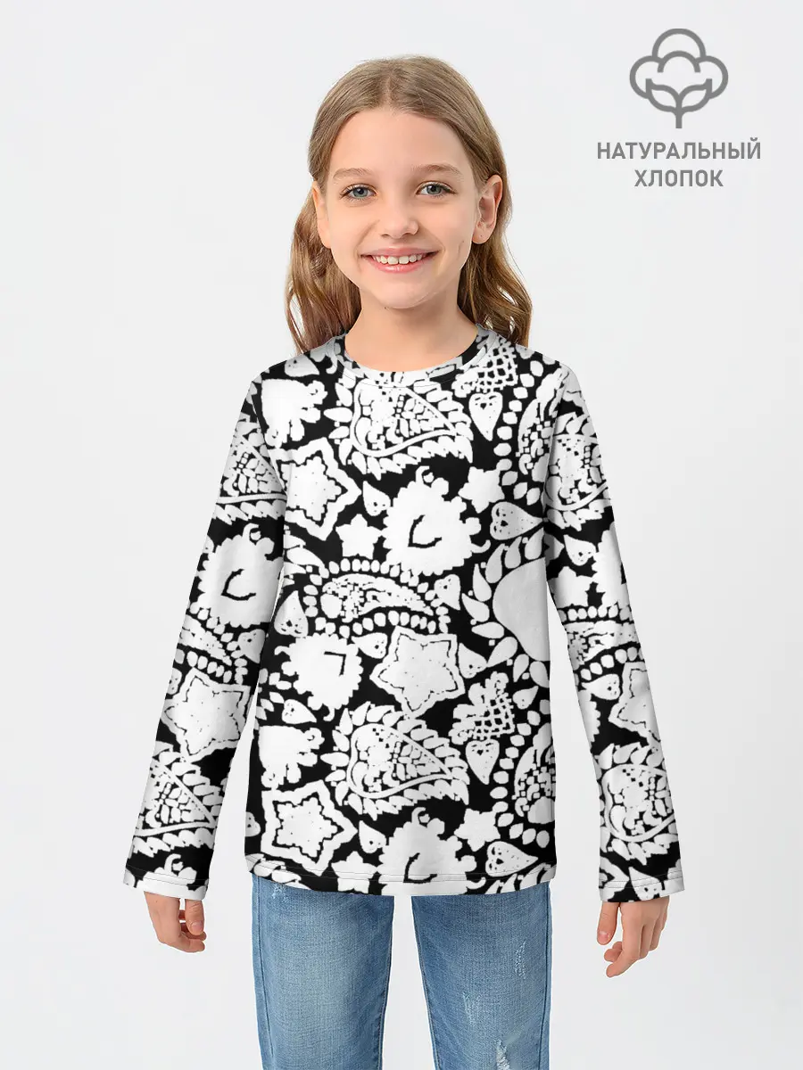 Детский лонгслив / Фракталы