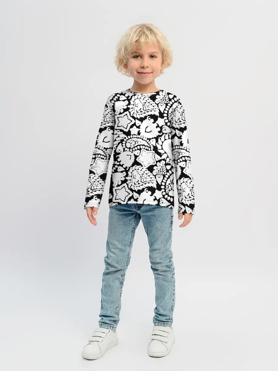 Детский лонгслив / Фракталы