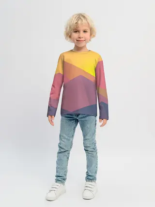 Детский лонгслив / Векторный Египет