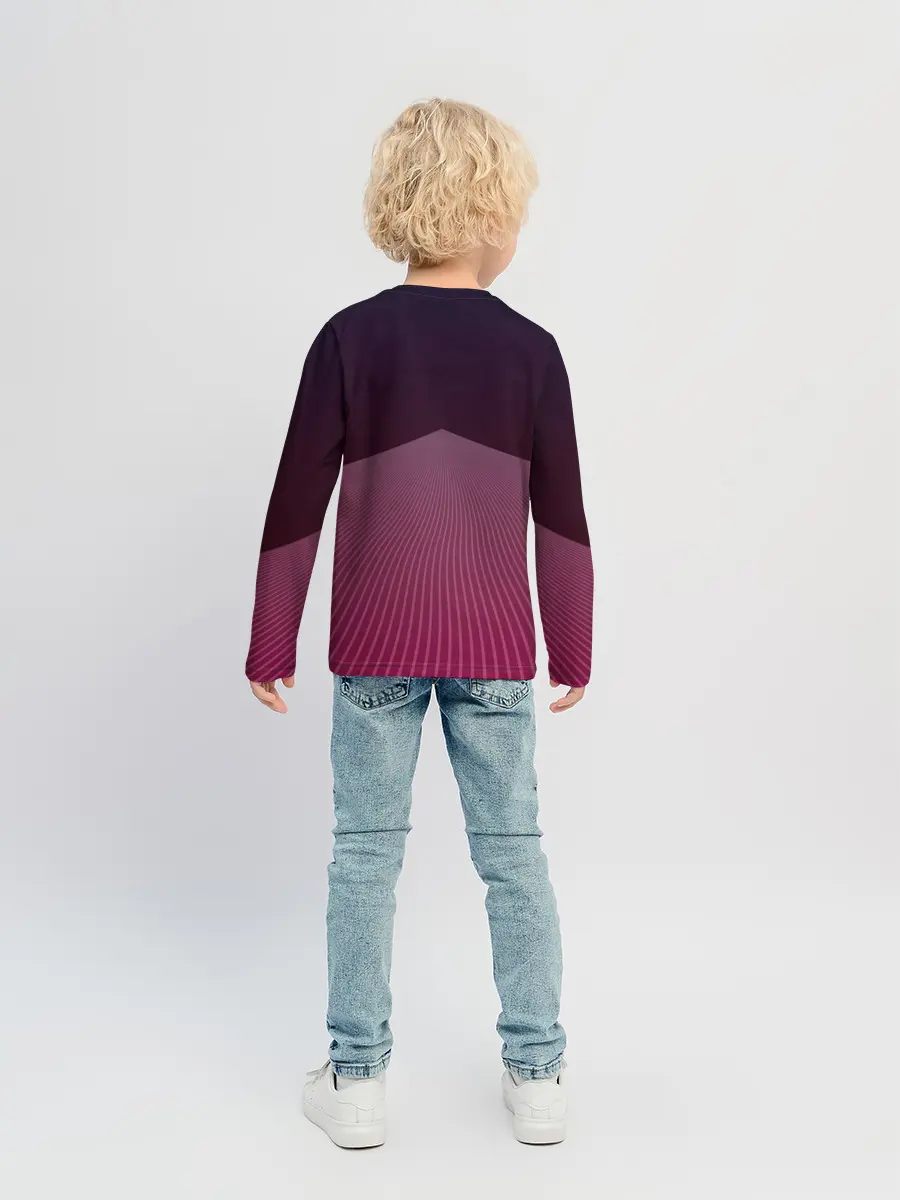 Детский лонгслив / Неоновая дорога