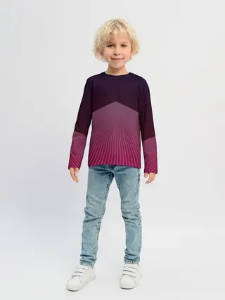 Детский лонгслив / Неоновая дорога