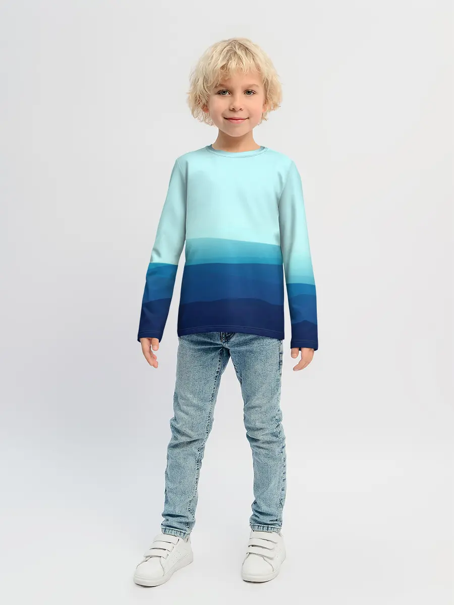 Детский лонгслив / Море