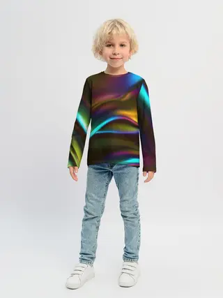 Детский лонгслив / Градиент