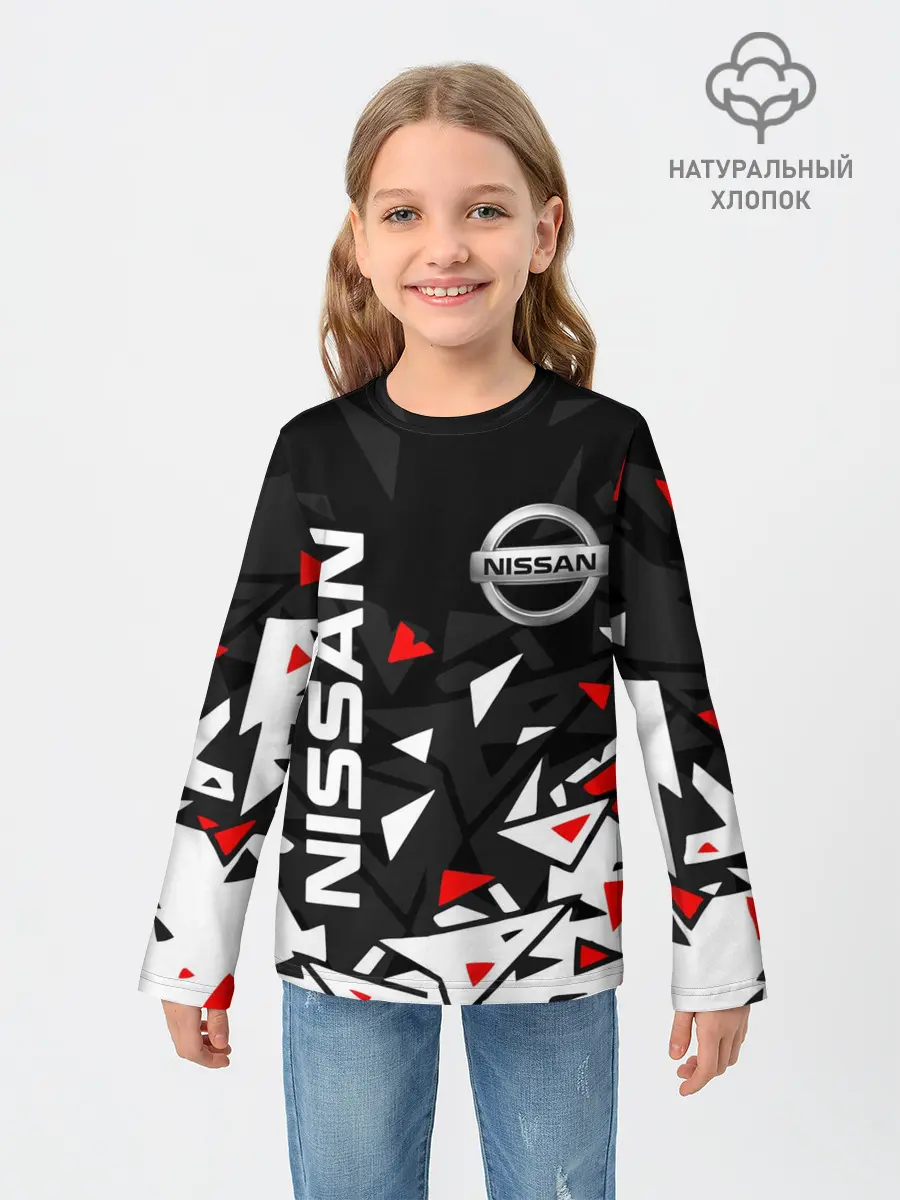 Детский лонгслив / NISSAN / НИССАН / ОСКОЛКИ