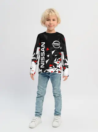 Детский лонгслив / NISSAN / НИССАН / ОСКОЛКИ