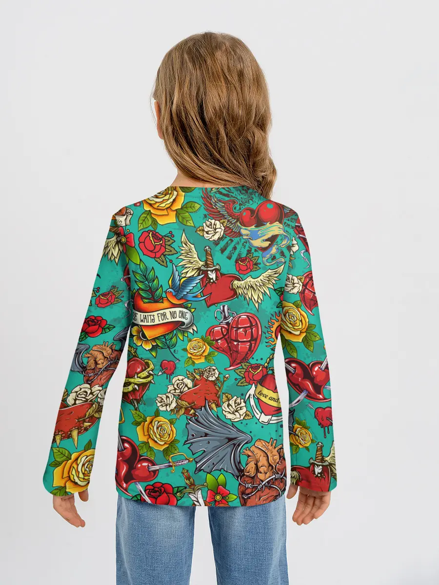 Детский лонгслив / Дела сердечные tattoo